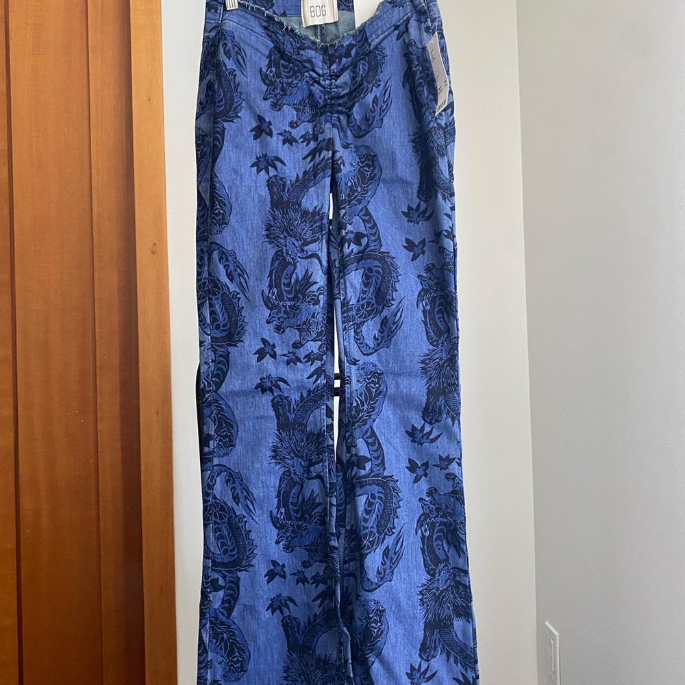 BDG Dragon Printed Y2K Low-Rise Denim